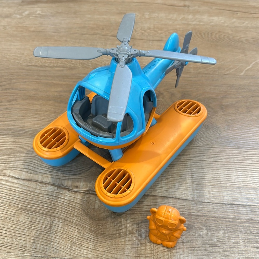 Green Toys- Helicopter Bear- Bath Toys- Ages 6mos. +